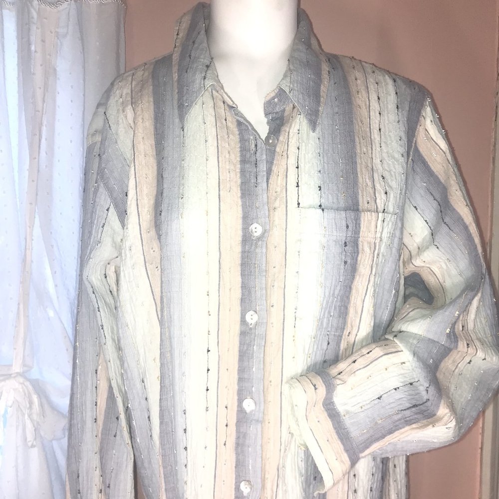 Multi Color Button down shirt